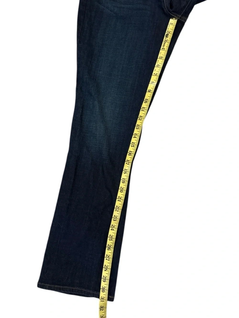 Levi’s 505 Flap Pocket Jean Dark Blue Wash Mid-Rise Bootcut Straight 12 (32x31)